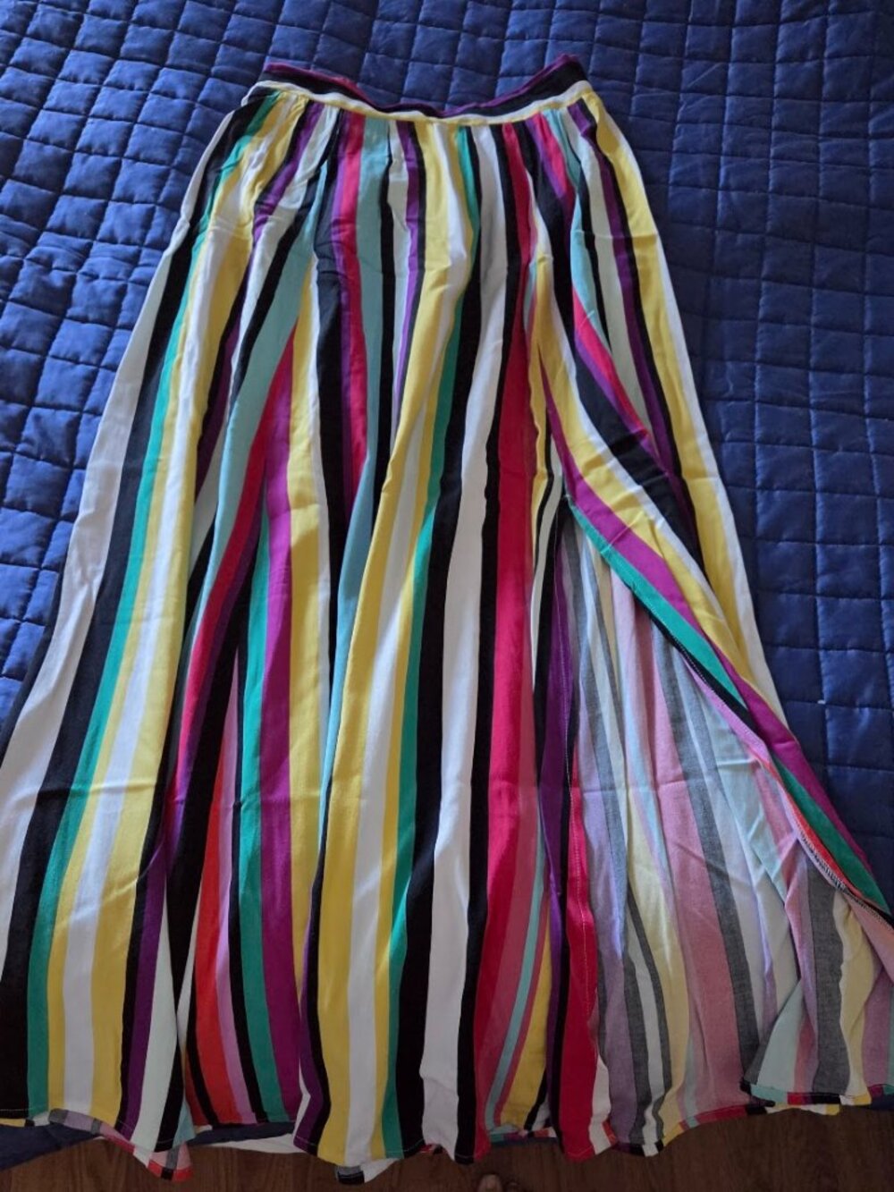 colorful long skirt